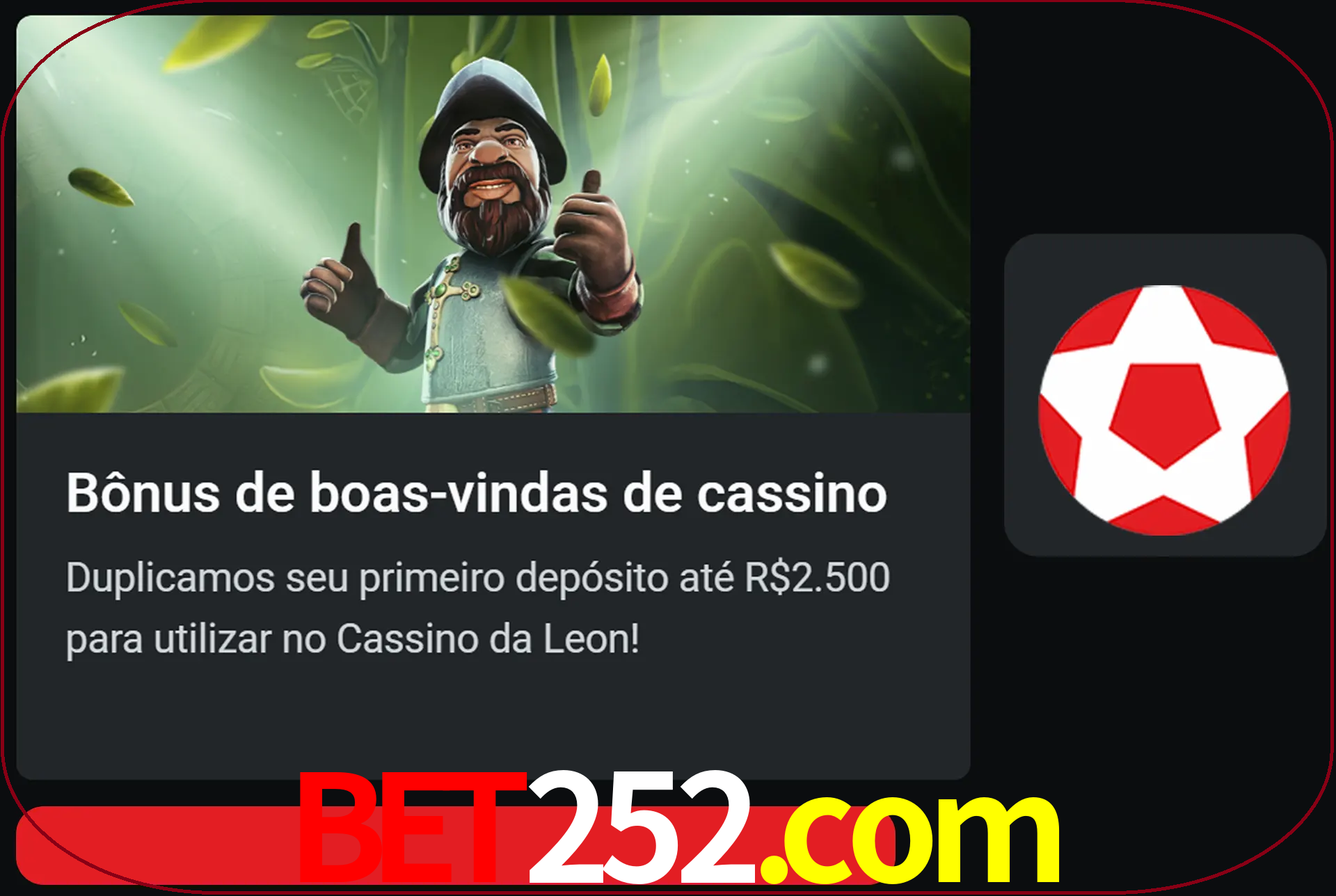 Receba seu dinheiro do bônus de boas-vindas após o primeiro depósito.